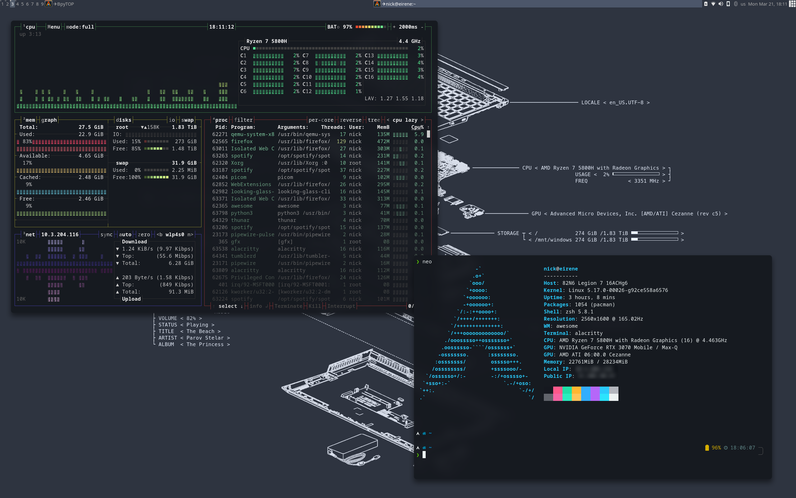 Host OS: Arch Linux